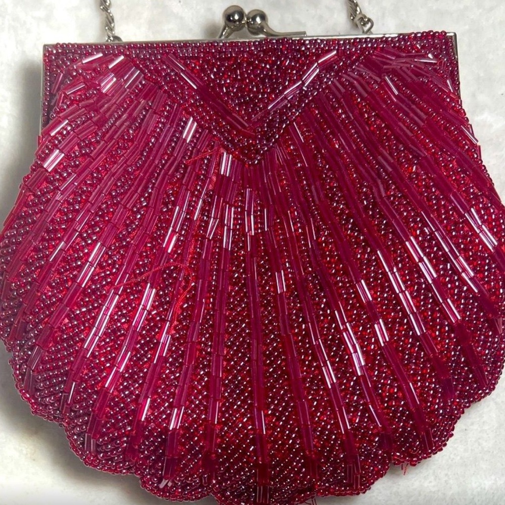 Vintage Beaded Mermaid Purse